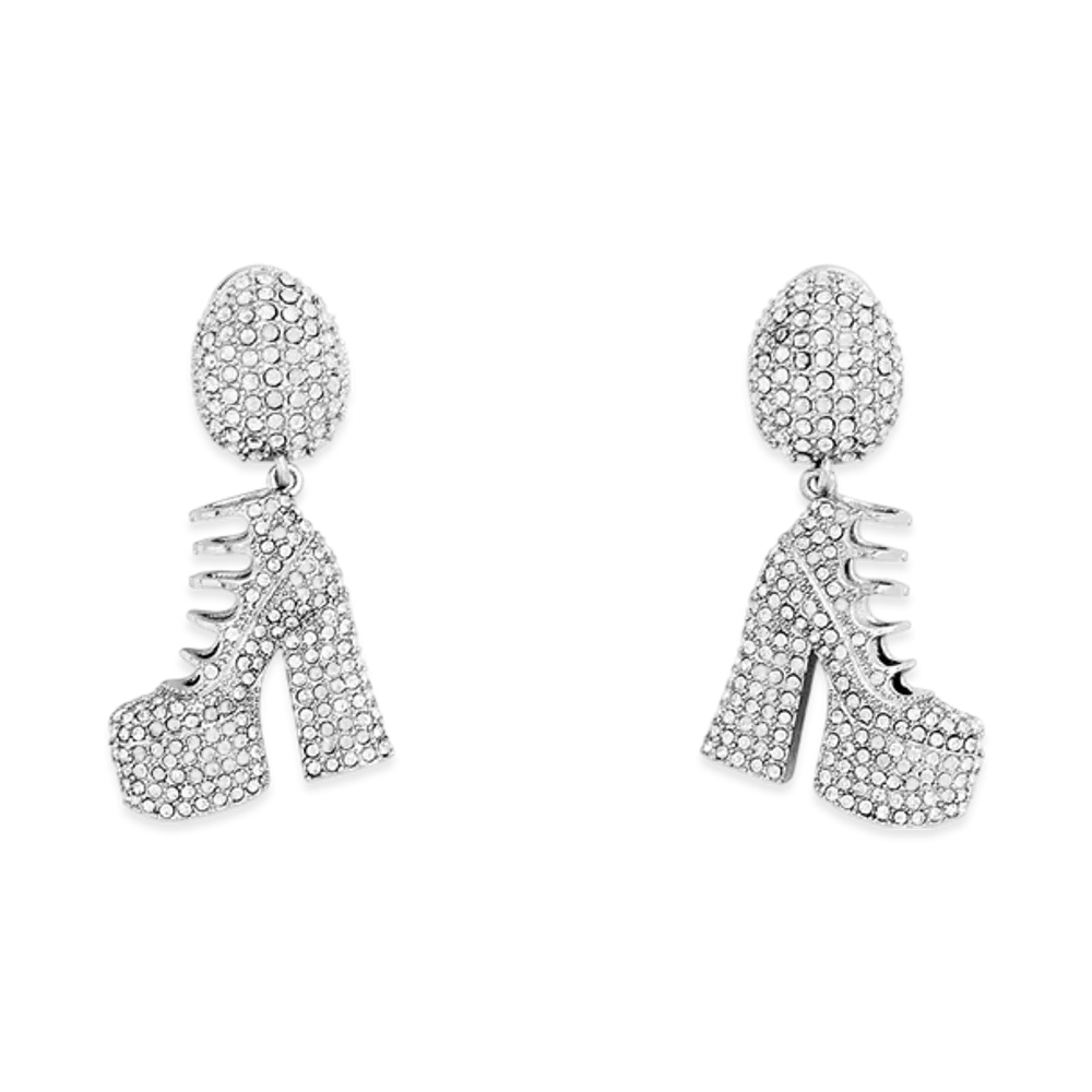 Marc Jacobs The Pave Kiki Boot Earrings "Crystals"