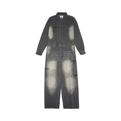 HTH jump denim suit "BLACK BASE"