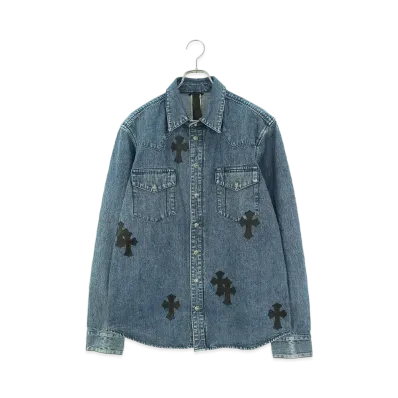 Chrome Hearts Denim Western Patch L/S Shirt "Indigo"