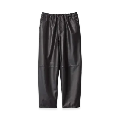 ssstein Sheep Leather Easy Trousers "Grey Brown"