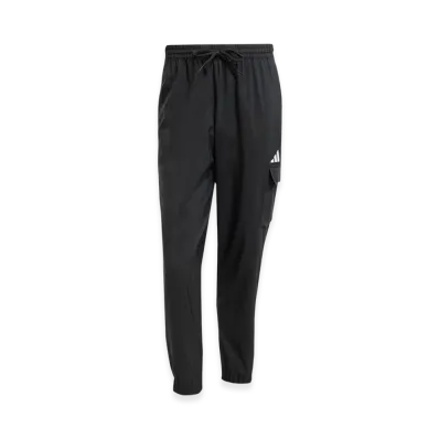 adidas Essentials Small Logo Cargo Pants "Black/White"