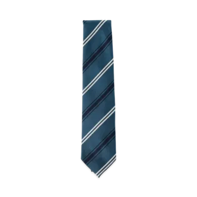 BEAMS Silk Striped Tie "Petrol"