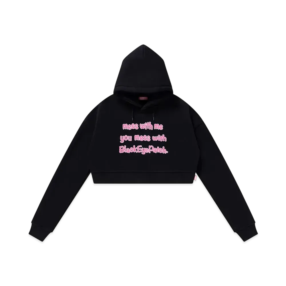 BlackEyePatch Mess With Bep Cropped Hoodie "Black"
