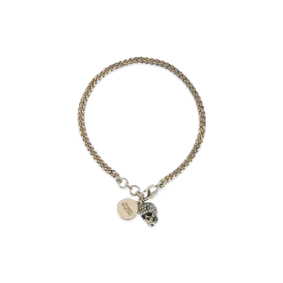 Alexander McQUEEN Pave Skull Bracelet "Gold"