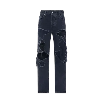 AMIRI Distressed Straight "Faded Black"