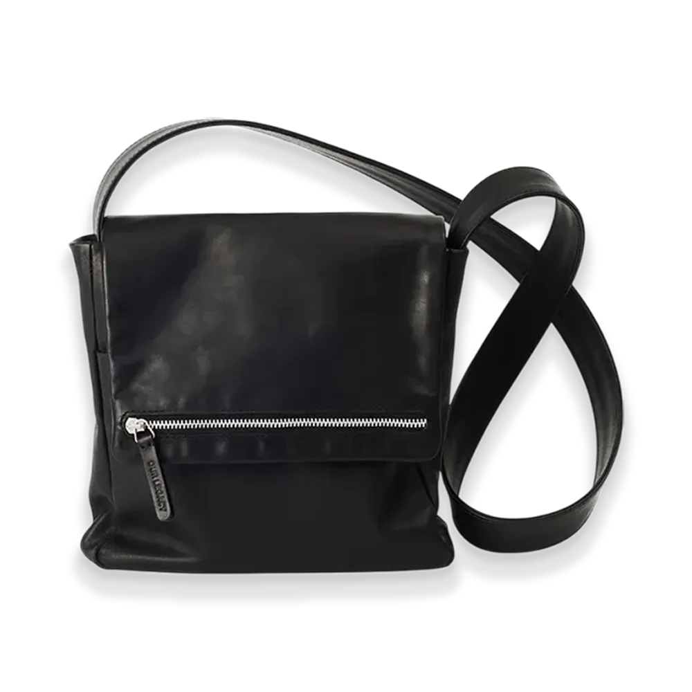 OUR LEGACY Whiz Bag "Black Tensile Cattle Hide"
