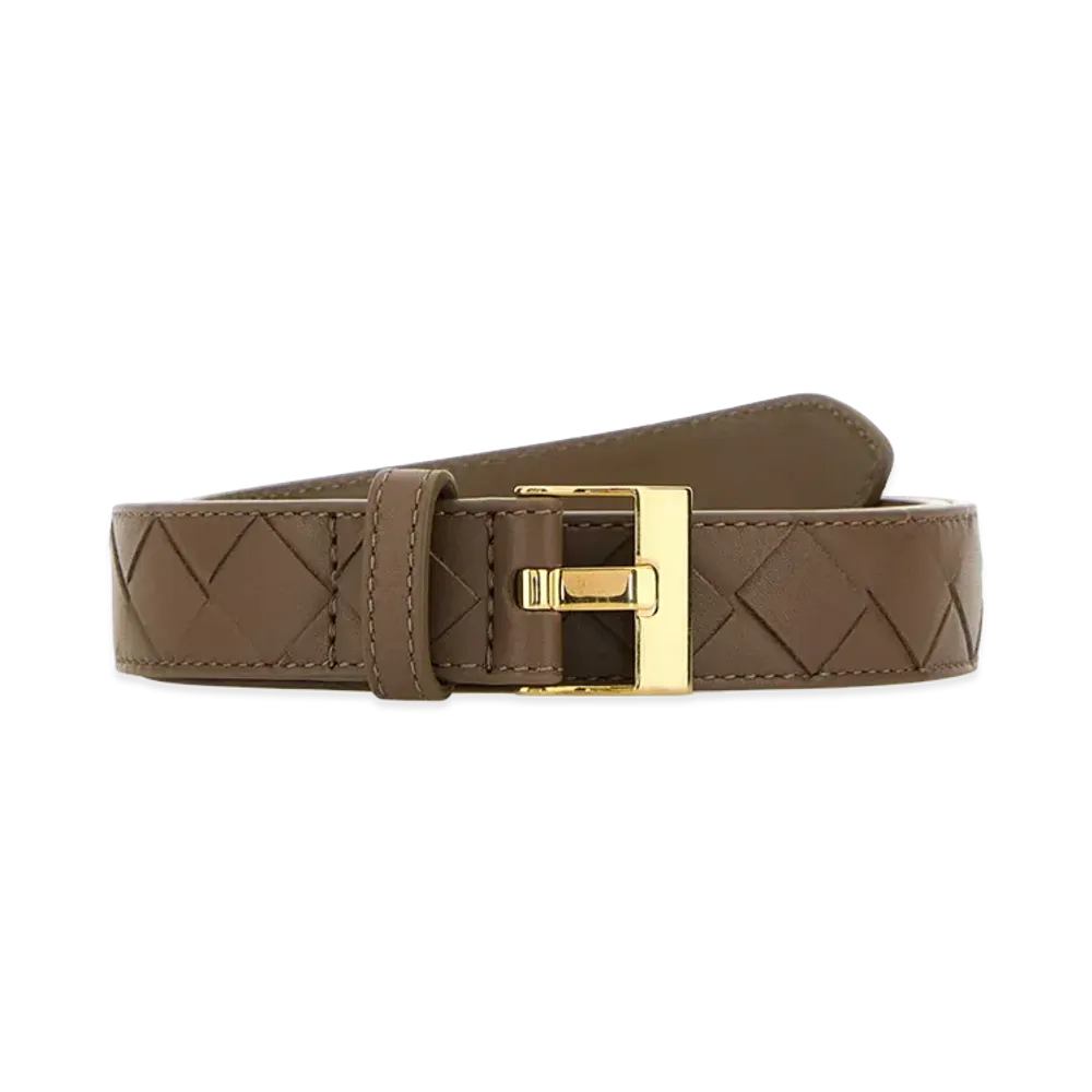 Bottega Veneta Women's Mud Leather Watch Belt "Brown"
