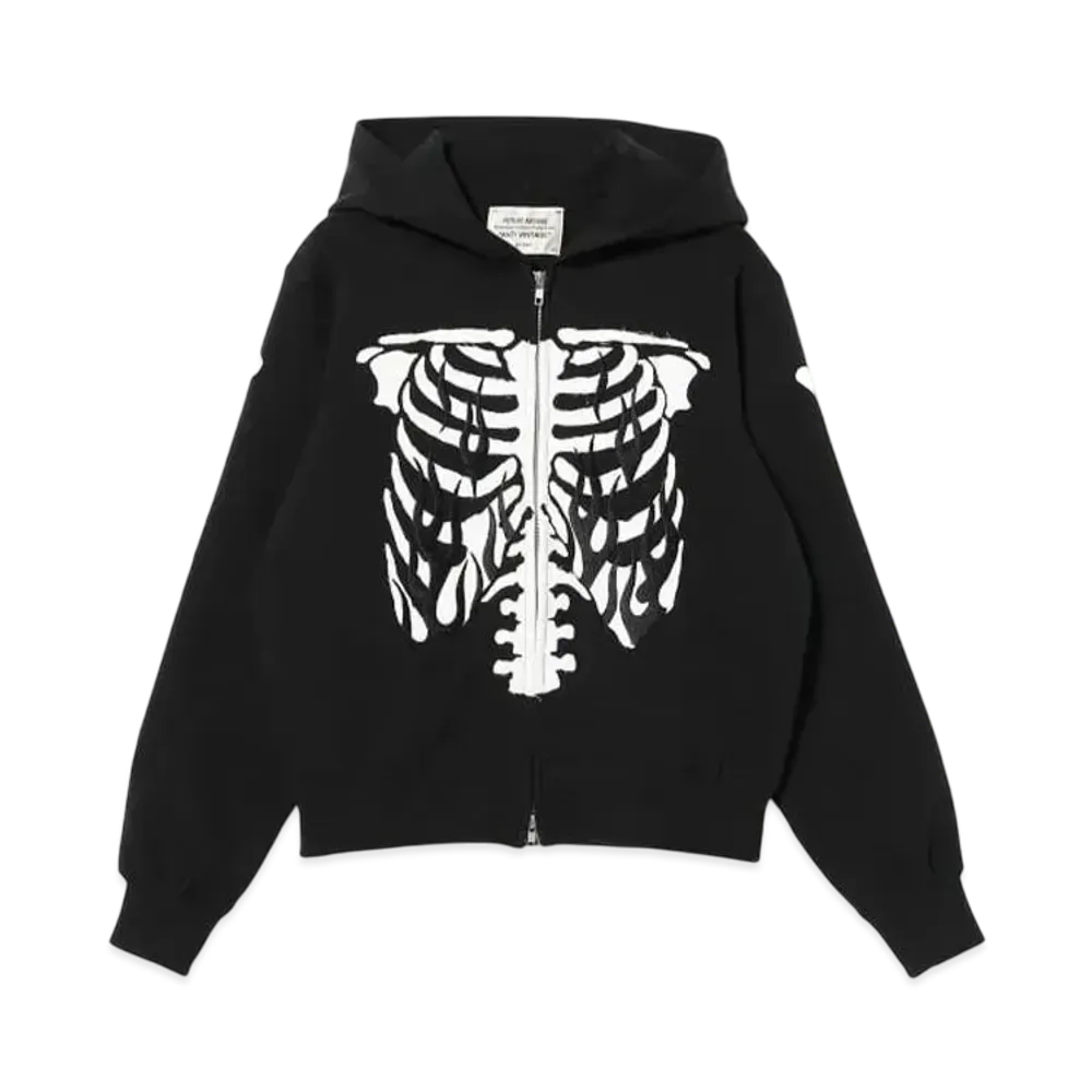 BEAMS FUTURE ARCHIVE Sweat Zipup Hoodie "Black"