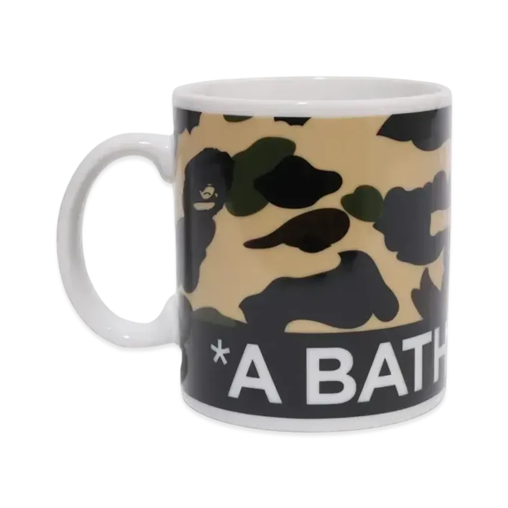 A BATHING APE 1st Camo Pottery Mug "Yellow"