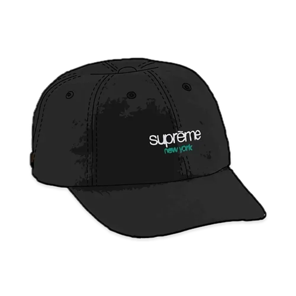 Supreme Washed Flannel 6-Panel "Black"