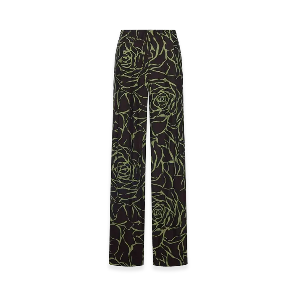 DRIES VAN NOTEN Women's Wide Leg Trousers With Print "Multicolor"