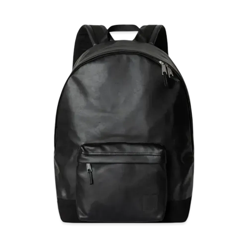 Carhartt WIP Leather Canvas Backpack "Black"