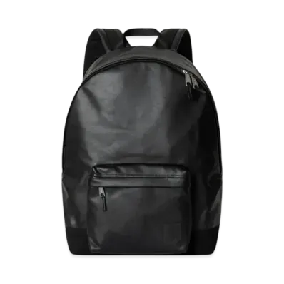 Carhartt WIP Leather Canvas Backpack "Black"