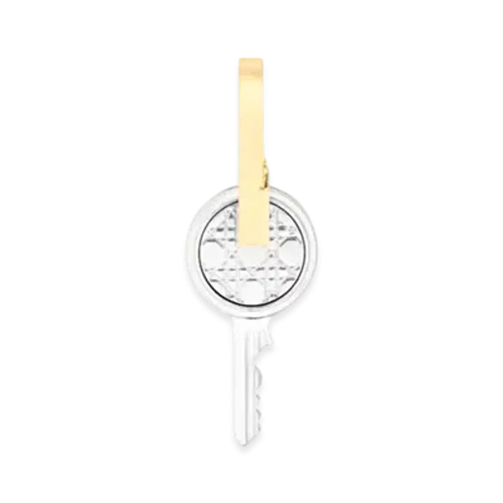 Dior Cannage Earring Brass "Silver/Gold"