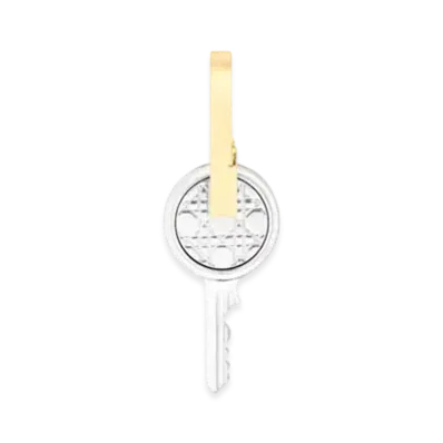 Dior Cannage Earring Brass "Silver/Gold"