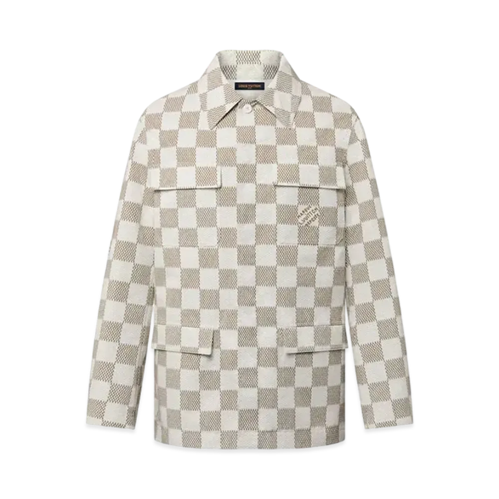 Louis Vuitton Damier Cotton Overshirt "Grey Bis"