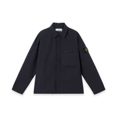 Stone Island 4100011 Soft Shell-R_E.Dye Technology Recycled Polyester Primaloft Insulation "Navy Blue"