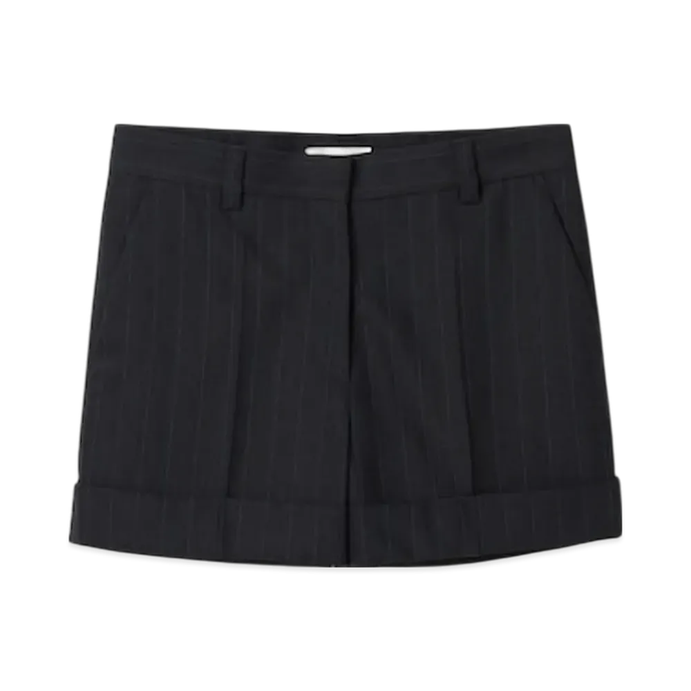 MIU MIU Women's Pinstripe Bermuda Shorts "Black"