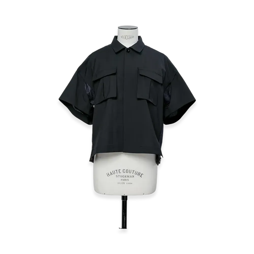 sacai Suiting x Denim Shirt "Black/Indigo"
