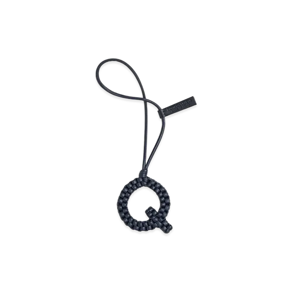 Bottega Veneta Letter Q Charm "Abyss"