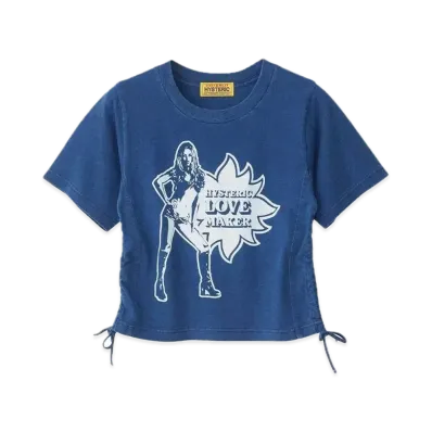 HYSTERIC GLAMOUR Love Maker Chibi T-Shirt "Dark Indigo Blue"