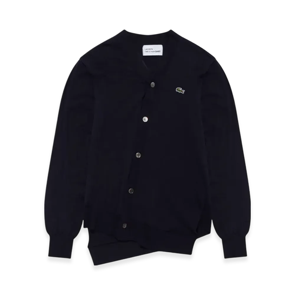 COMME des GARCONS SHIRT x LACOSTE Knit Cardigan "Black"