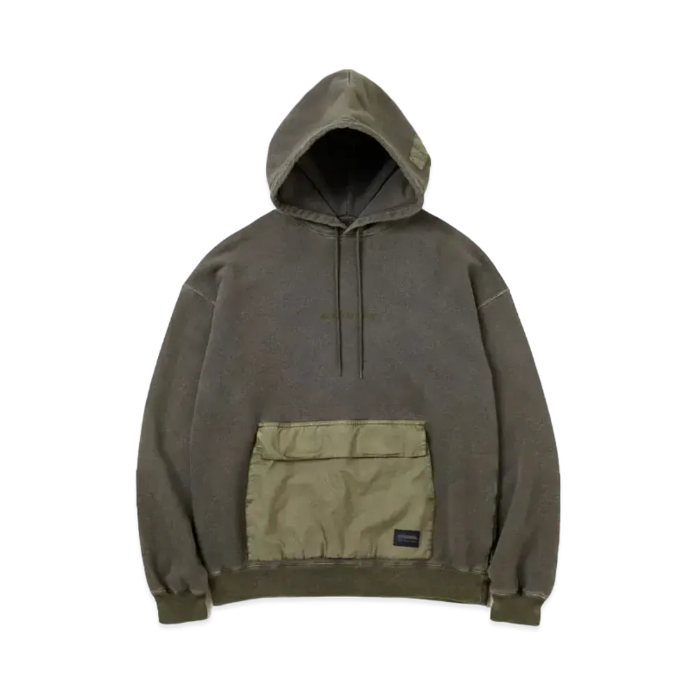 NEIGHBORHOOD Design Pigment Dyed Sweatparka LS "Olive Drab"