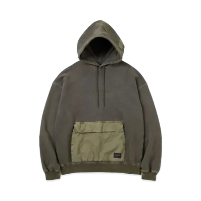 NEIGHBORHOOD Design Pigment Dyed Sweatparka LS "Olive Drab"