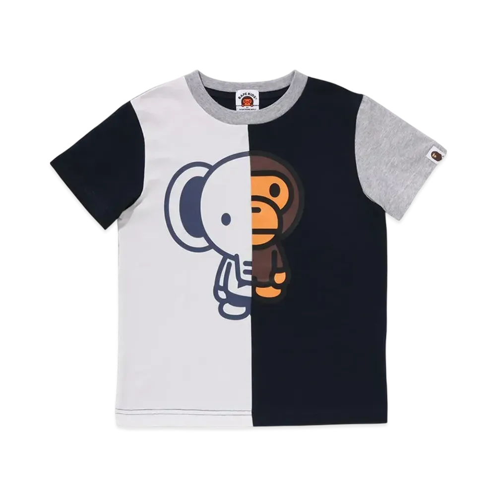 A BATHING APE Baby Milo And Friends Tee "Navy"
