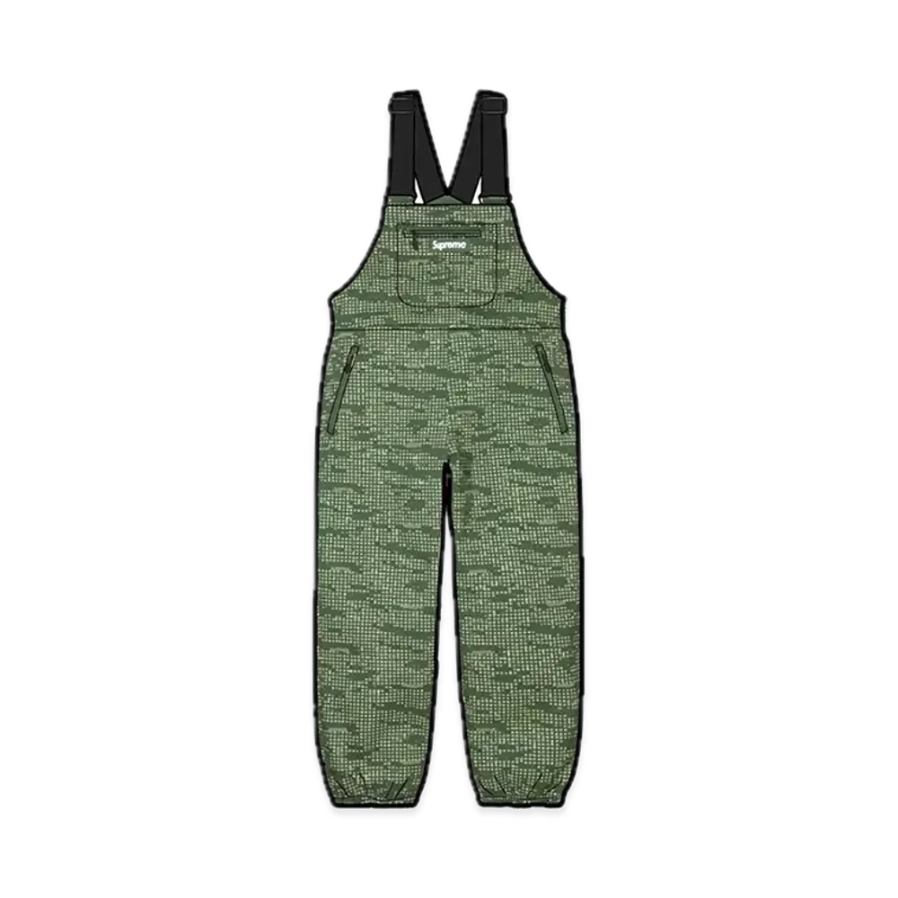Supreme Windstopper Overalls "Olive Grid Camo"