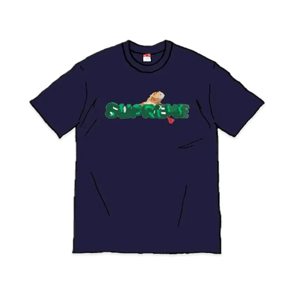 Supreme Lizard Tee "Navy"