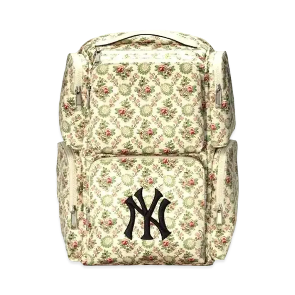GUCCI × NY Yankees Floral Large Backpack