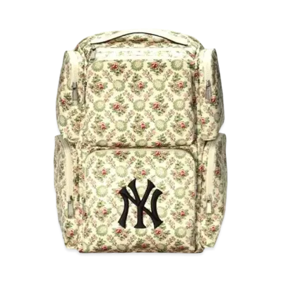 GUCCI × NY Yankees Floral Large Backpack