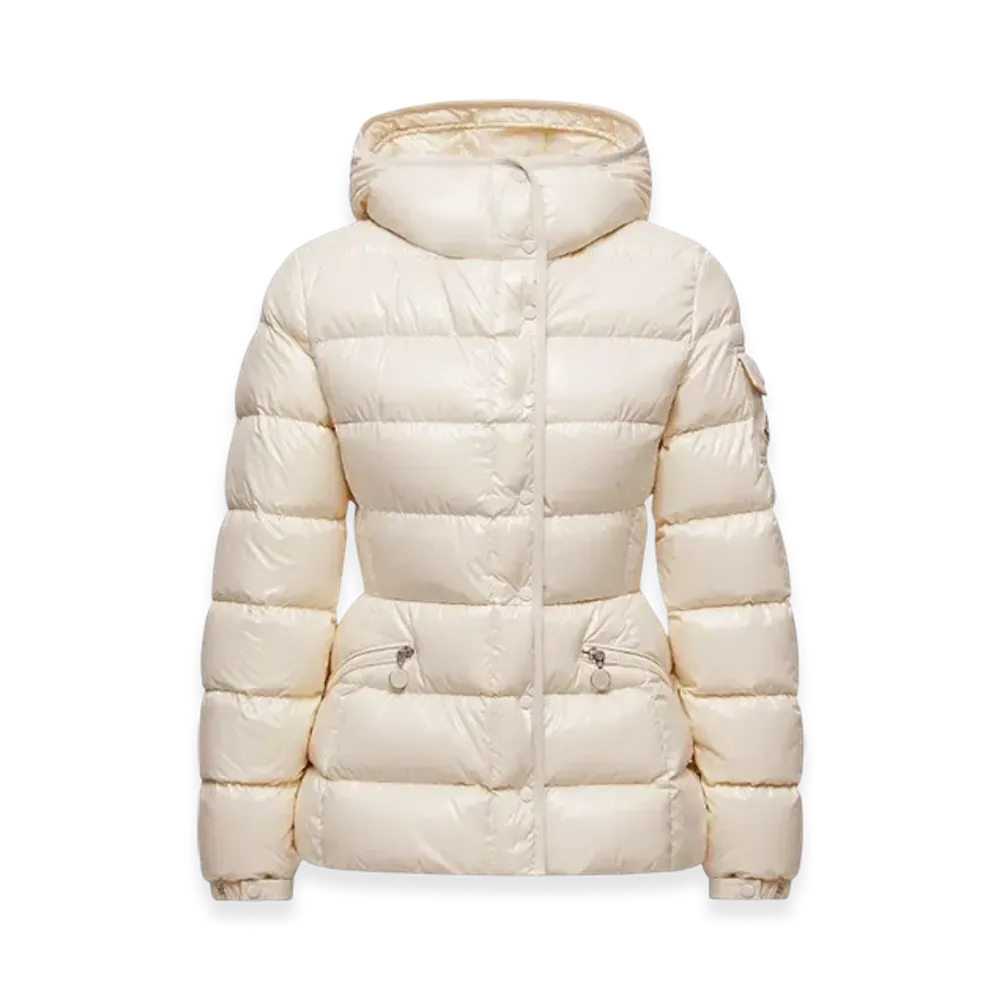 MONCLER Barante Hooded Short Down Jacket "White"