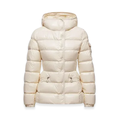 MONCLER Barante Hooded Short Down Jacket "White"