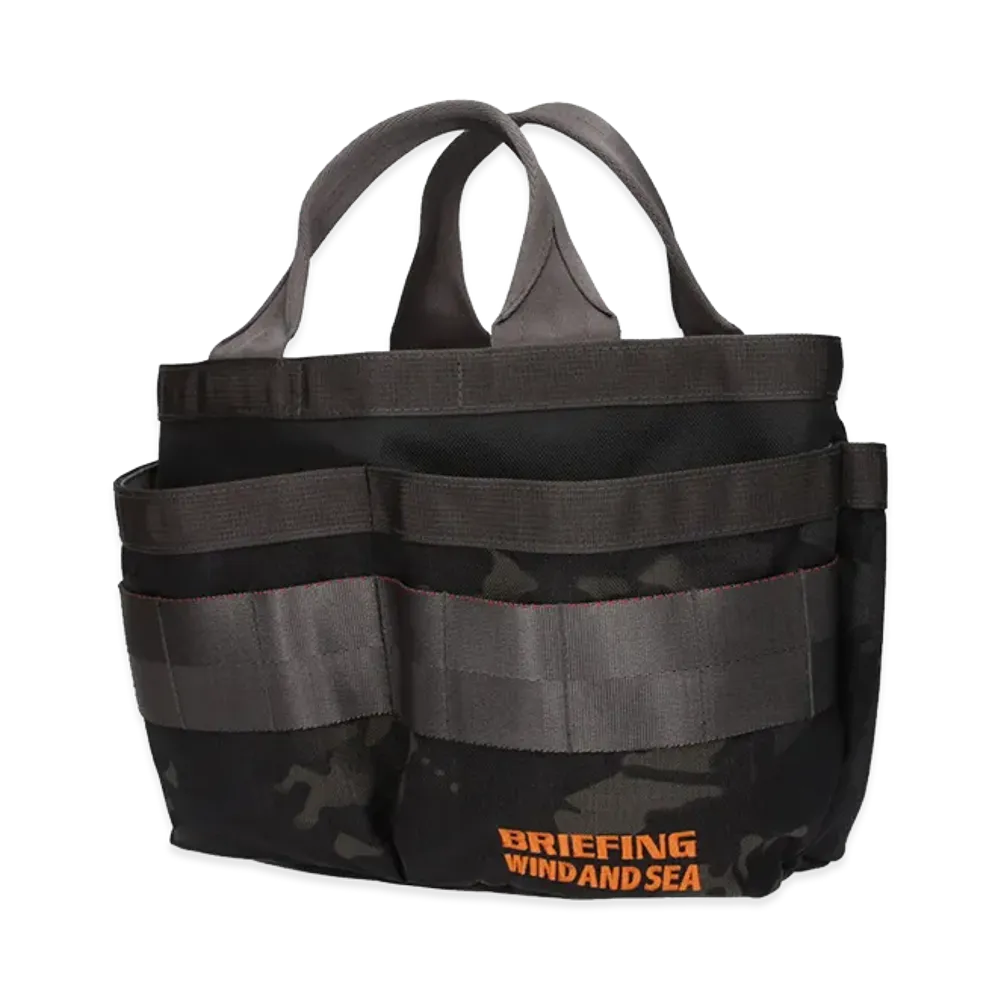 WIND AND SEA x BRIEFING GOLF Tool Cart Tote Camo Combi "Orange"