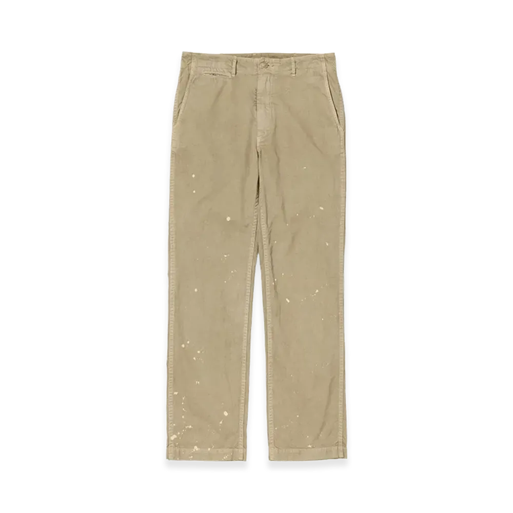 AURALEE Garment-Dyed Finx Light Chino Pants "Beige"