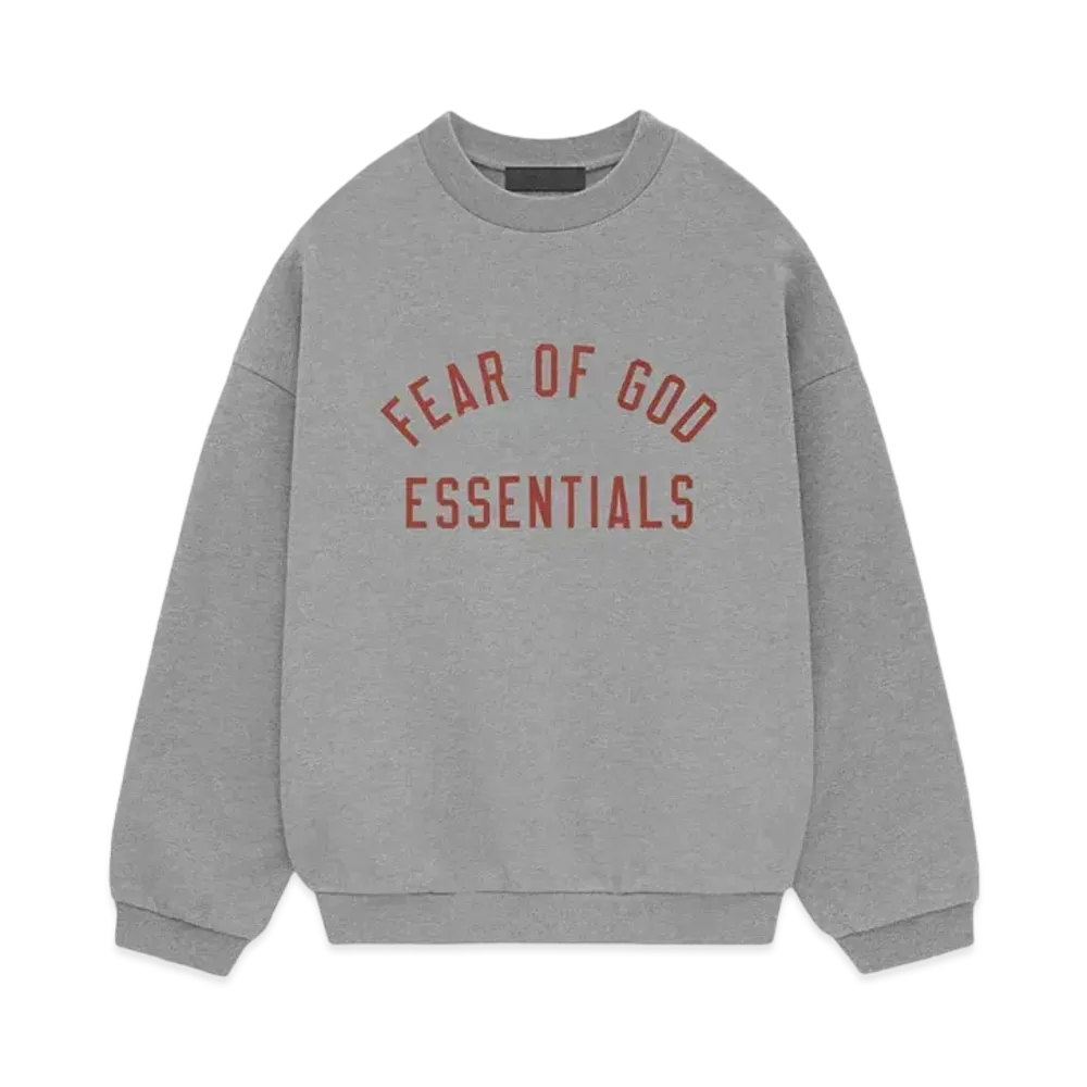 FEAR OF GOD ESSENTIALS Fleece Crewneck "Dark Heather"