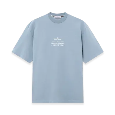 Stone Island 2100001 Organic Cotton Jersey "Avio Blue"