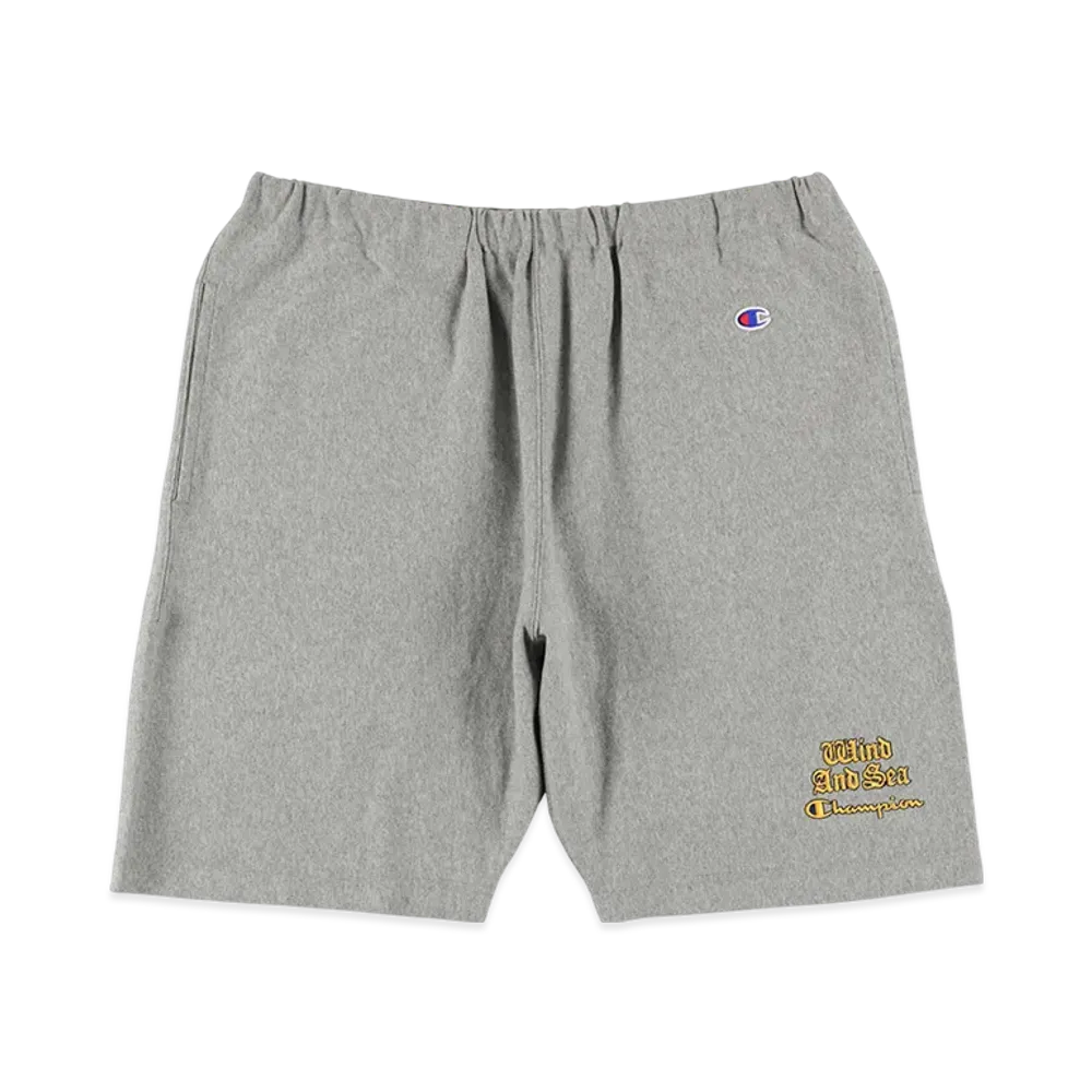 WIND AND SEA x Champion Reverse Weave Short "OxfordGray"