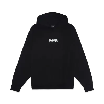 DISCLAIMER DIS maglia uomo con cappuccio in fel "NERO"