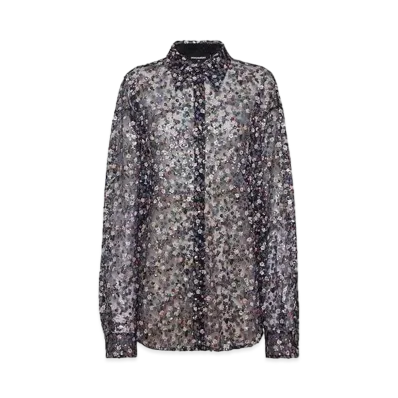 Dsquared2 D2 Blossoms Evening Shirt "Blue"