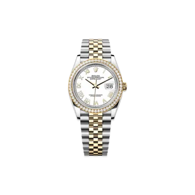 ROLEX Datejust 36 Oystersteel & Yellow Gold Diamond "White"