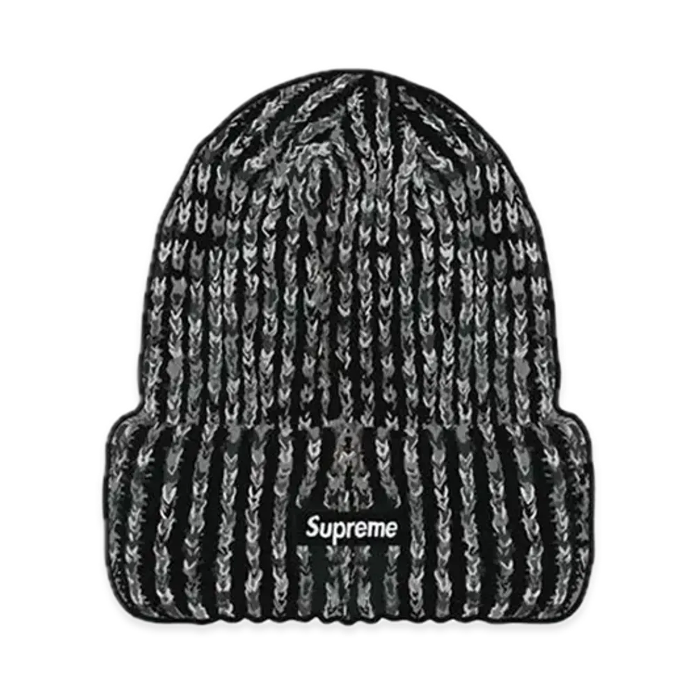 Supreme Rainbow Knit Loose Gauge Beanie "Black" (21FW)