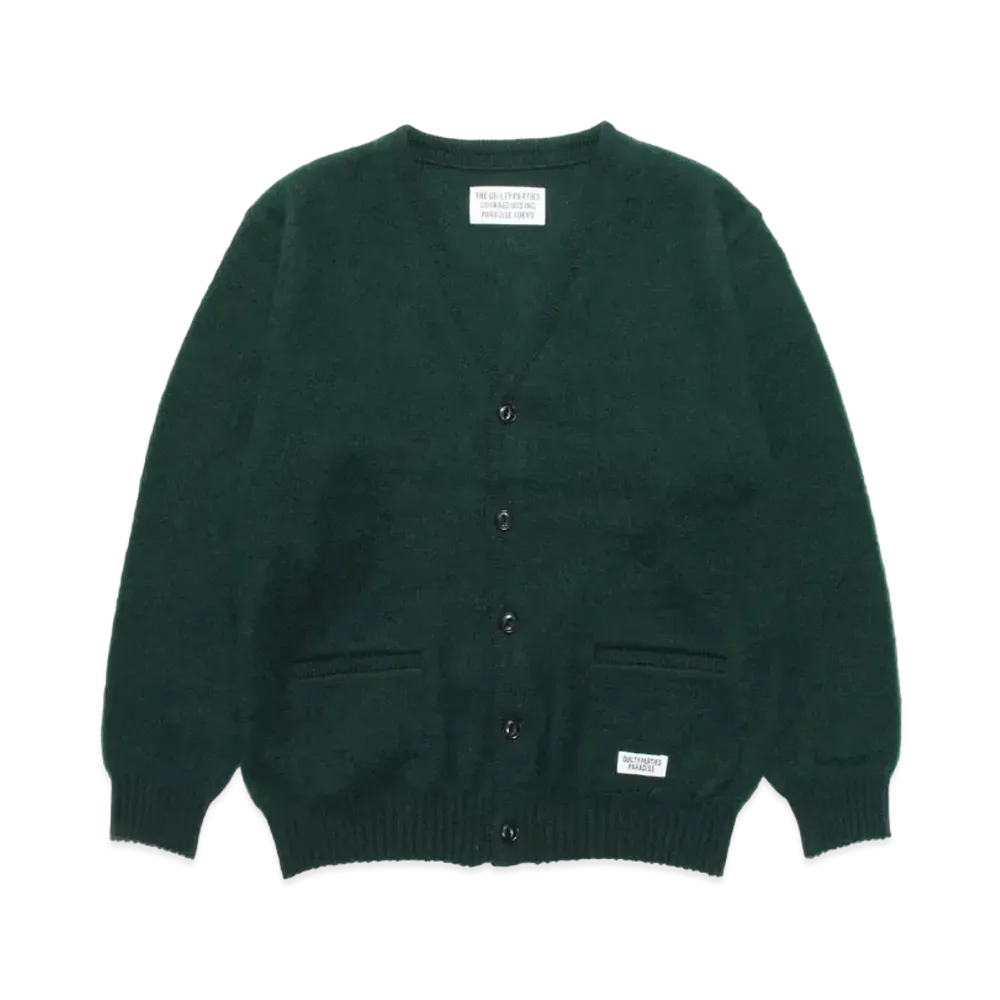 WACKO MARIA MOHAIR KNIT CARDIGAN "Green"
