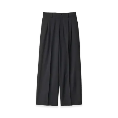 ssstein Long Wide Trousers "Black"