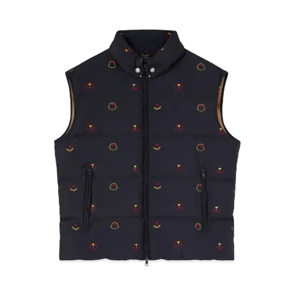 PALM ANGELS x MONCLER Genius Vest "Navy Blue"