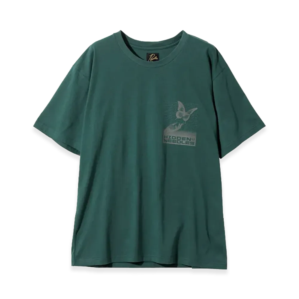NEEDLES x HIDDEN NY S/S Crewneck T-Shirt "Green"