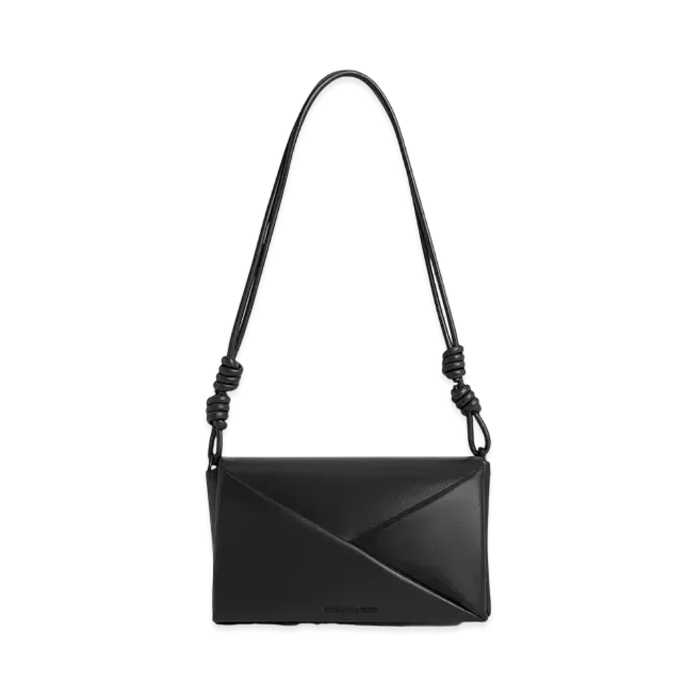 CHARLES & KEITH Midori Geometric Shoulder Bag "JetBlack"
