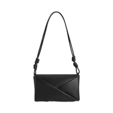 CHARLES & KEITH Midori Geometric Shoulder Bag "JetBlack"